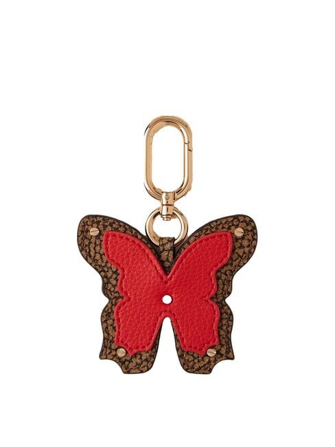 BORBONESE KEYRING Farfalla Keychain natural op / coral red - Key holders