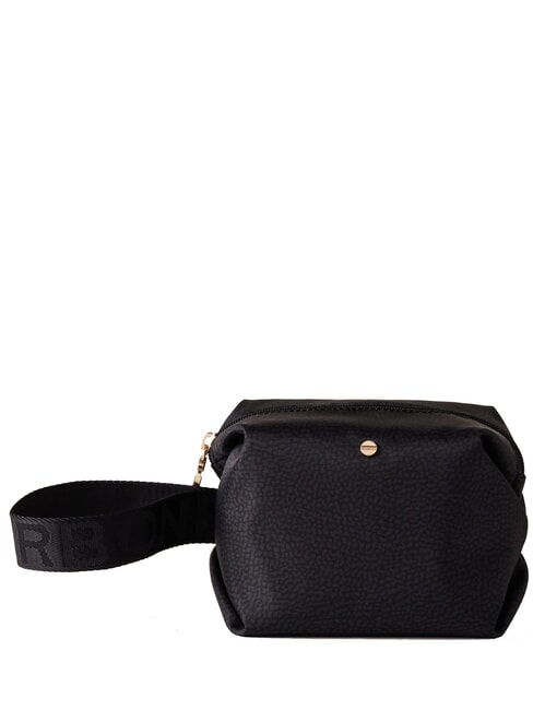 BORBONESE CLASSICA Beauty with handle dark black - Women’s Bags
