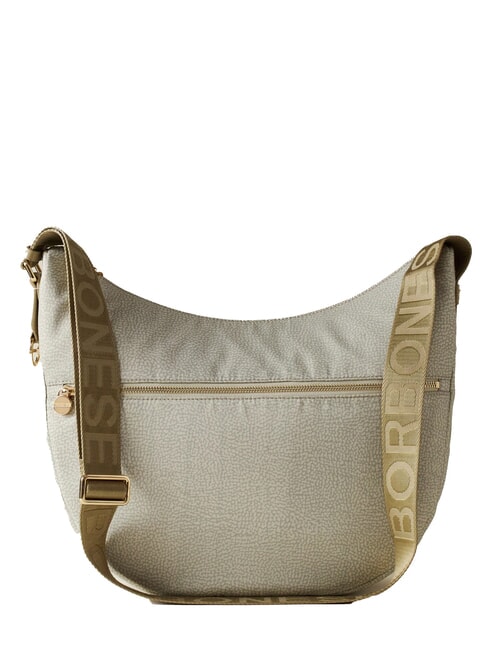 BORBONESE LUNA BAG MEDIUM LUNA Hobo bag, Medium khaki - Women’s Bags