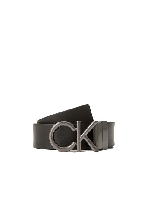 CALVIN KLEIN CK METAL BOMBE MONO Reversible and adjustable belt ck black smooth/classic mono - Belts