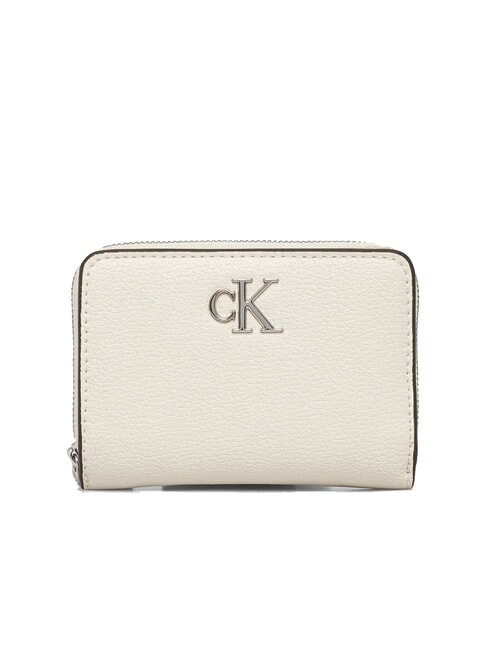 CALVIN KLEIN MINIMAL MONOGRAM Medium wallet silver birch - Women’s Wallets