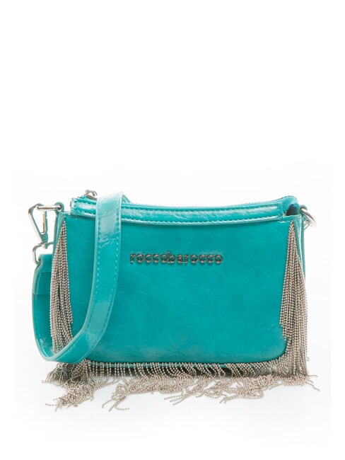 ROCCOBAROCCO FRINGES Shoulder bag with fringes green - Women’s Bags
