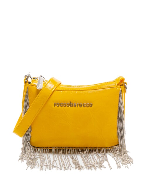 ROCCOBAROCCO FRINGES Shoulder bag with fringes yellow - Women’s Bags