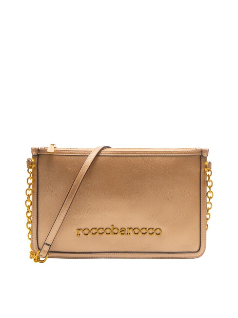ROCCOBAROCCO SOPHIE Metallic effect flat bag bronze - Women’s Bags