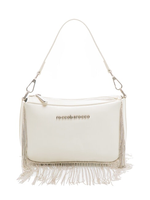 ROCCOBAROCCO FRINGES Bag with handle and shoulder strap white - Women’s Bags