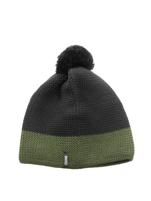 COLMAR TURNER Hat with cuff and pom pom black soldier - Hats