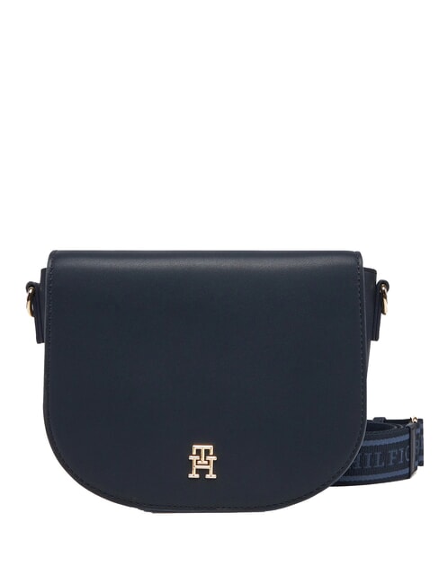 TOMMY HILFIGER TH LOGOTAPE SADDLE Mini Shoulder Bag space blue - Women’s Bags