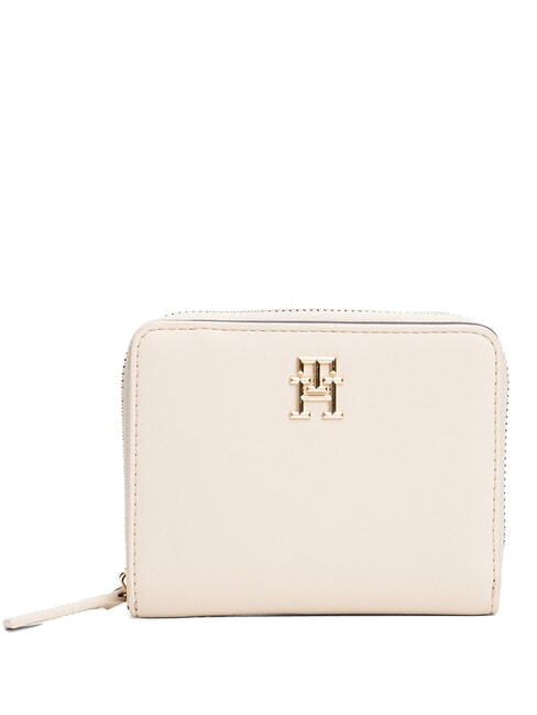TOMMY HILFIGER TH LOGOTAPE Medium zip around wallet sugarcane - Women’s Wallets