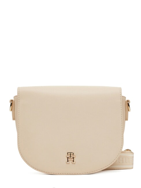 TOMMY HILFIGER TH LOGOTAPE SADDLE Mini Shoulder Bag sugarcane - Women’s Bags