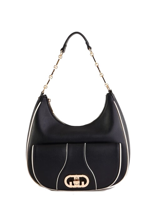 GAUDÌ DIANA Hobo bag with pocket and shoulder strap BLACK - Women’s Bags