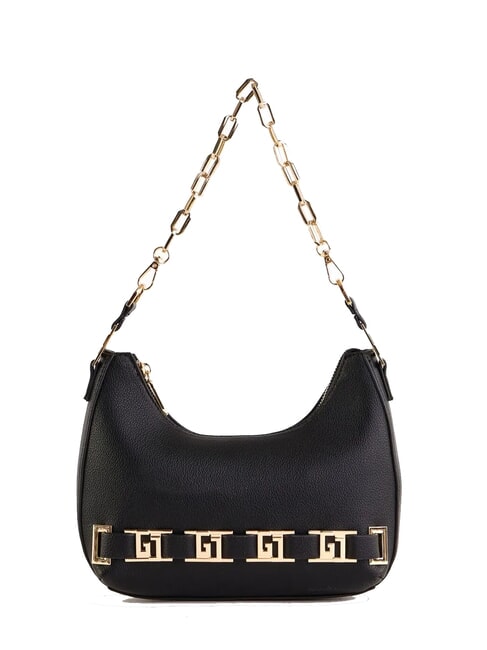 GAUDÌ DORIS Shoulder bag with metal logos BLACK - Women’s Bags