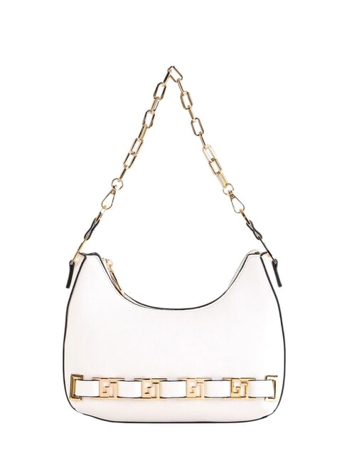 GAUDÌ DORIS Shoulder bag with metal logos white - Women’s Bags