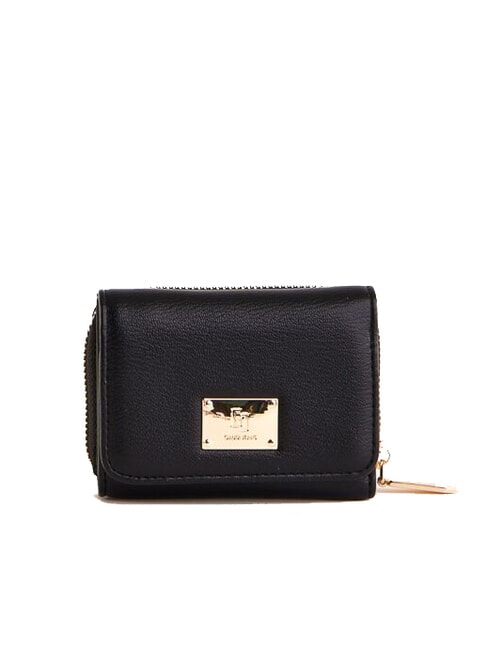 GAUDÌ DELFY Compact coin purse wallet BLACK - Women’s Wallets