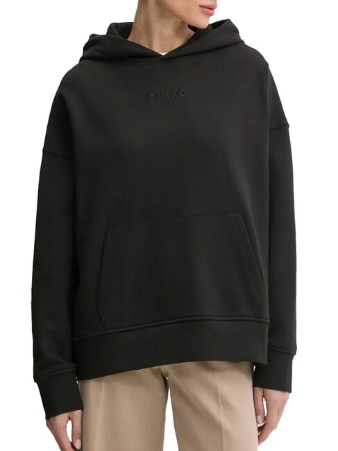 PINKO MAKAMBA Hoodie black limousine - Women's Sweatshirts