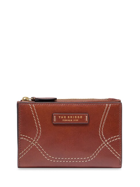 THE BRIDGE GIORGIA Leather wallet BROWN - Women’s Wallets