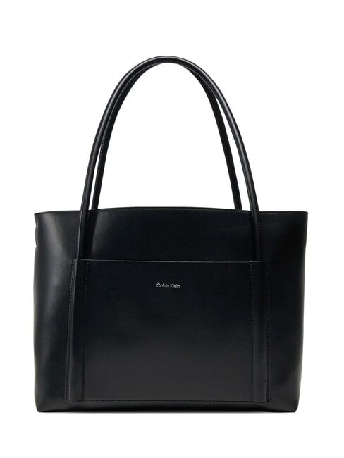 CALVIN KLEIN CK LINN MEDIUM Shoulder shopping bag ck black - Women’s Bags
