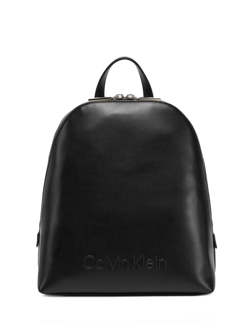 CALVIN KLEIN EMBOSSED CALVIN Round Backpack ck black - Women’s Bags
