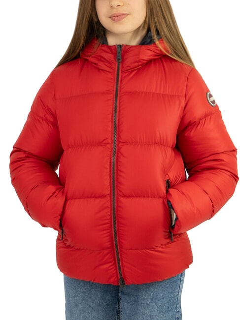 COLMAR E CONCRETE Reversible down jacket with hood hero navy blue - Baby Jackets
