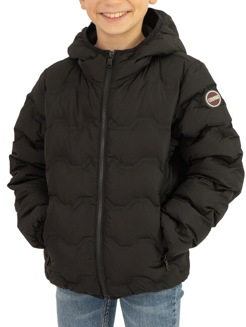 COLMAR UNCOMMON Quilted down jacket with hood black - Baby Jackets