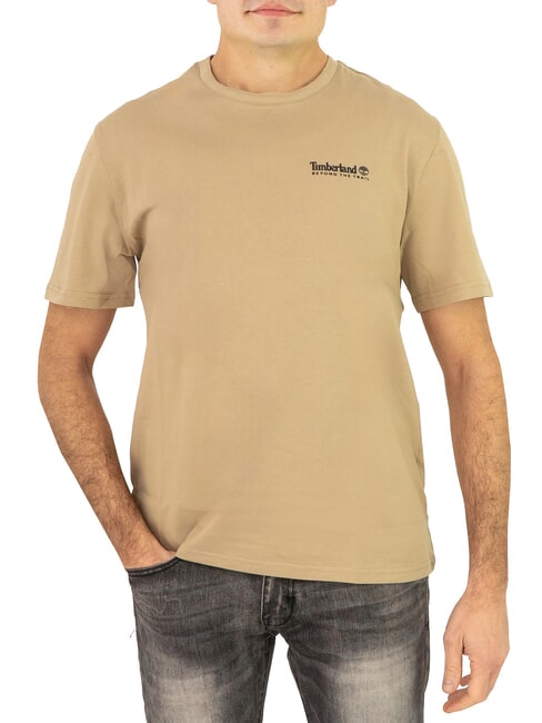 TIMBERLAND ASOS DESIGN 4 Cotton T-shirt with back print lemon pepper - T-shirt