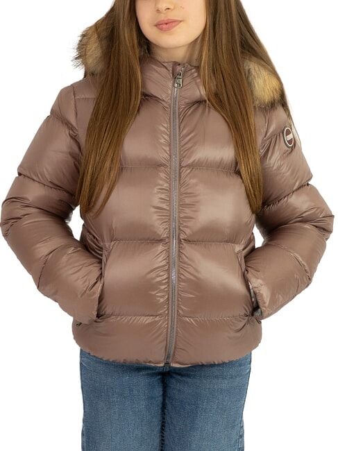 COLMAR FRIENDLY Down jacket with fur hood medieval - dark steel - Baby Jackets