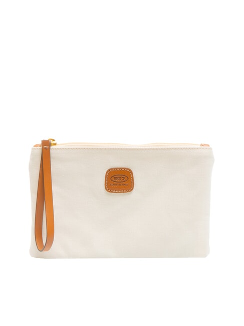 BRIC’S SORRENTO Canvas clutch bag with cuff PANNA - Women’s Bags