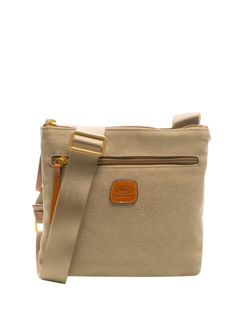 BRIC’S SORRENTO EMMA Canvas flat shoulder bag olive - Women’s Bags