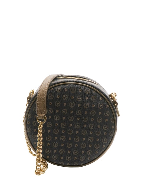 POLLINI HERITAGE Mini round bag with chain black bronze - Women’s Bags