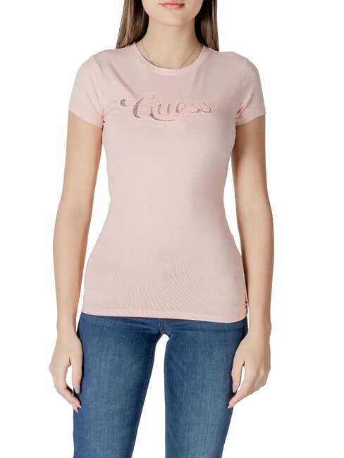 GUESS SS DOT LOGO R3  Short-sleeved T-shirt pink pearl - T-shirt