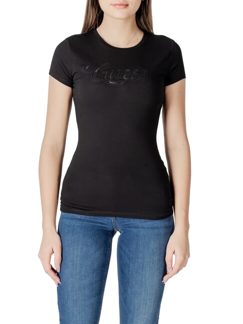 GUESS SS DOT LOGO R3  Short-sleeved T-shirt jetbla - T-shirt