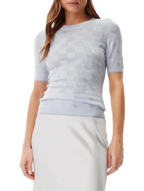 GUESS ROSIE 4G RN T-Shirt sky high - T-shirt