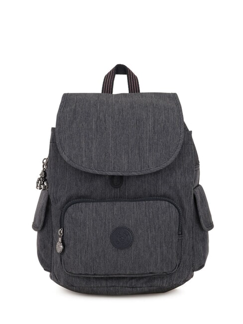 KIPLING CITY PACK S Denim backpack with pocket Active Denim - Women’s Bags