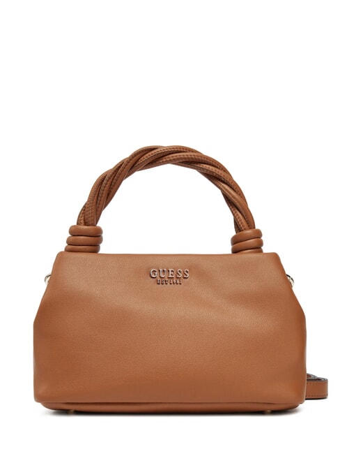 GUESS SANSA Mini Hand Bag, with shoulder strap COGNAC - Women’s Bags