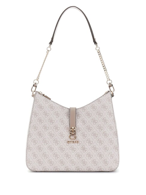 GUESS ZAMIRA  Shoulder bag dark taupe logo - Women’s Bags