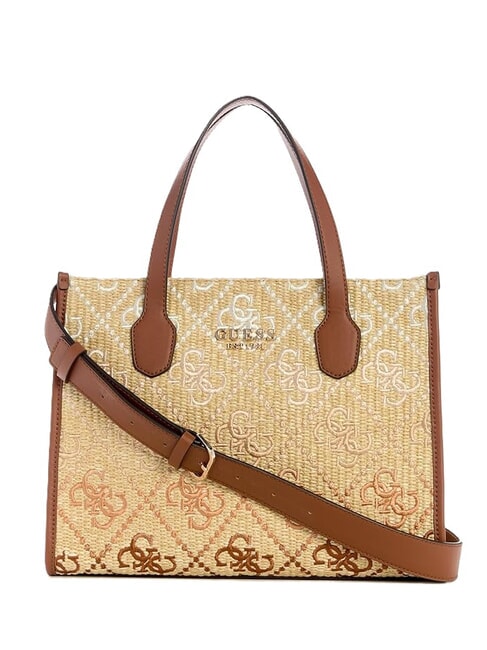 GUESS SILVANA Shoulder bag cognac / olives - Women’s Bags