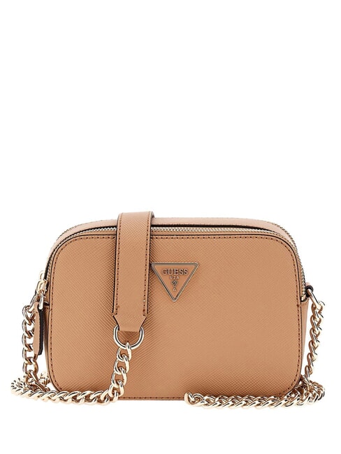 GUESS NOELLE Mini camera bag with shoulder strap BEIGE - Women’s Bags
