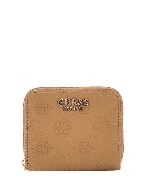 GUESS CRESIDIA  Mini Zip Around Wallet BEIGE - Women’s Wallets