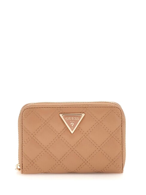 GUESS GIULLY  Medium zip around wallet BEIGE - Women’s Wallets