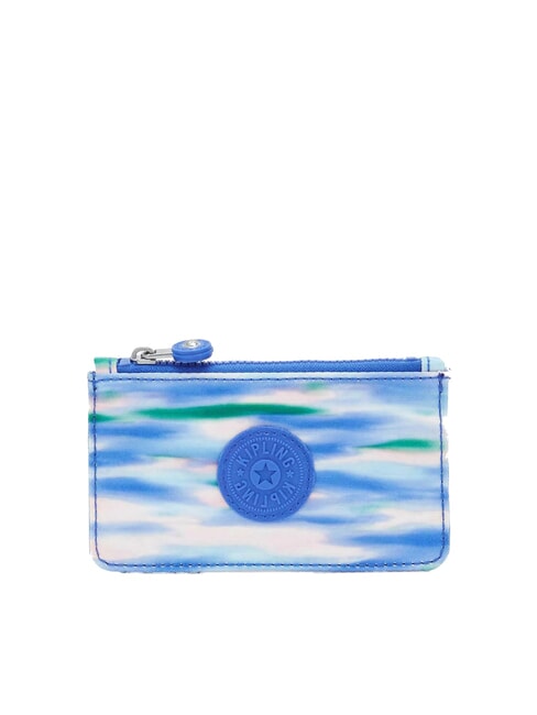 KIPLING CAMILO Flat card holder with zip diluted blue - Women’s Wallets