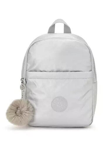 KIPLING MARLEE BP Small Metallic Backpack platinum m gg - Women’s Bags