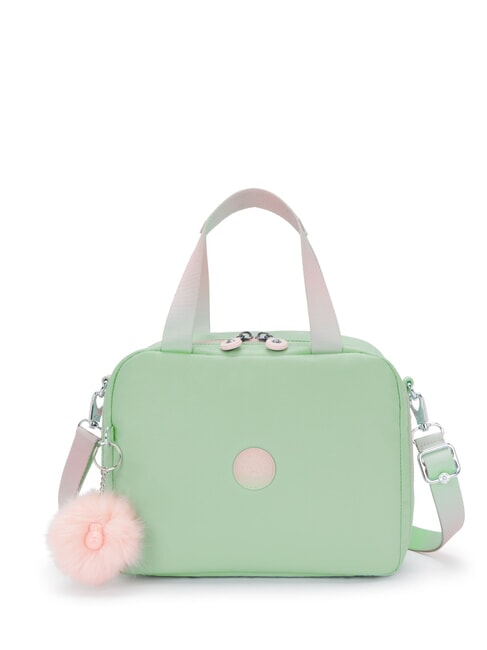 KIPLING MIYO Lunch bag with shoulder strap soft green metallic - Kids bags and accessories