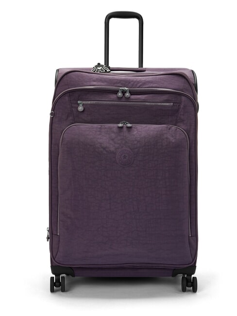 KIPLING NEW YOURI SPIN L Large size trolley ultimate plum - Semi-rigid Trolley Cases