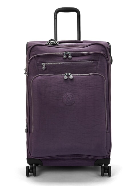 KIPLING NEW YOURI SPIN M Medium size trolley ultimate plum - Semi-rigid Trolley Cases