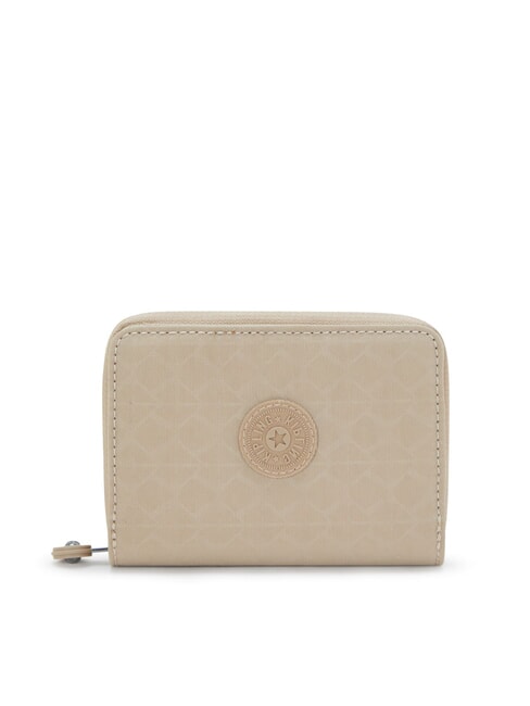 KIPLING MONEY LOVE Medium wallet signature beige embossed - Women’s Wallets