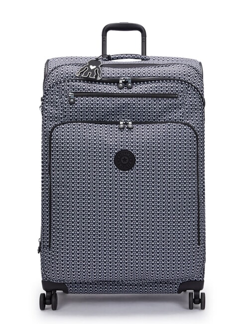 KIPLING NEW YOURI SPIN L Large size trolley signature print - Semi-rigid Trolley Cases