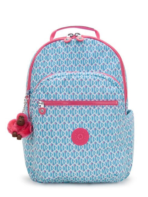 KIPLING SEOUL LAP Backpack with 15" laptop pocket dreamy geo combo - Backpacks & School and Leisure