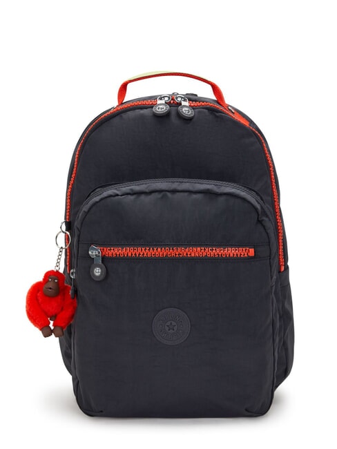 KIPLING SEOUL LAP Backpack with 15" laptop pocket iron letter fun - Backpacks & School and Leisure