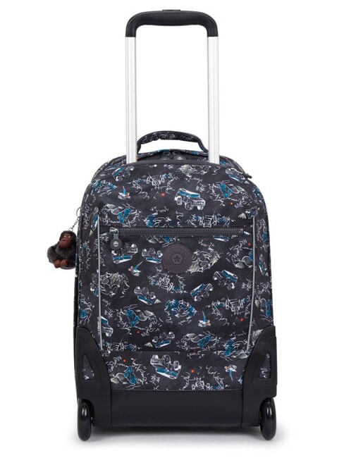 KIPLING SARI Trolley backpack printed jungle fun race - Backpack trolleys