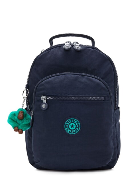 KIPLING SEOUL SMALL Small backpack blue green block - Backpacks & School and Leisure