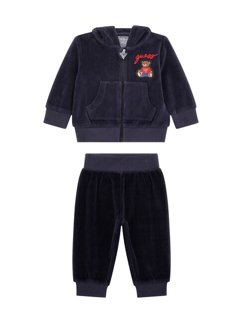 GUESS KIDS Chenille shirt and trousers set smartblue - Rompers and baby outfits